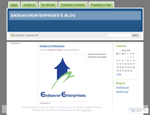 Tablet Screenshot of endeavorenterprises.wordpress.com