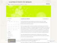 Tablet Screenshot of evolutiondelapresse.wordpress.com