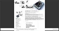 Desktop Screenshot of eartothesound.wordpress.com