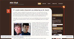 Desktop Screenshot of mikiblak.wordpress.com