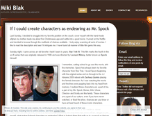 Tablet Screenshot of mikiblak.wordpress.com