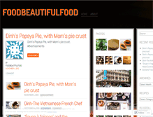 Tablet Screenshot of foodbeautifulfood.wordpress.com