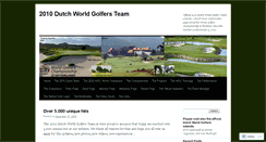 Desktop Screenshot of 2010dutchworldgolfersteam.wordpress.com