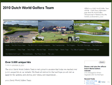 Tablet Screenshot of 2010dutchworldgolfersteam.wordpress.com