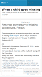 Mobile Screenshot of missingchild.wordpress.com