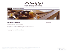 Tablet Screenshot of josbeautyspot.wordpress.com