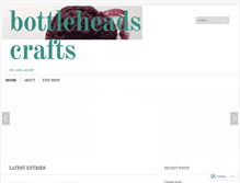 Tablet Screenshot of bottleheadscrafts.wordpress.com