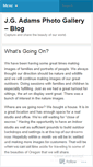 Mobile Screenshot of jgadamsphotogallery.wordpress.com