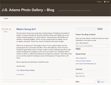 Tablet Screenshot of jgadamsphotogallery.wordpress.com