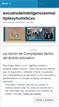 Mobile Screenshot of escueladeinteligenciasmultiplesyholisticas.wordpress.com