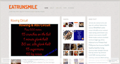 Desktop Screenshot of eatingrunningsmiling.wordpress.com