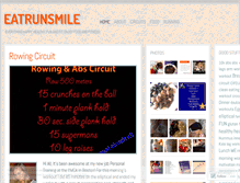 Tablet Screenshot of eatingrunningsmiling.wordpress.com