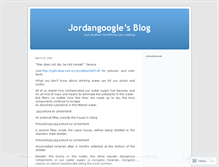 Tablet Screenshot of jordangoogle.wordpress.com