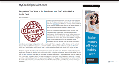 Desktop Screenshot of creditrestorationservices.wordpress.com