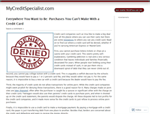 Tablet Screenshot of creditrestorationservices.wordpress.com