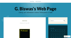 Desktop Screenshot of goutambiswas.wordpress.com