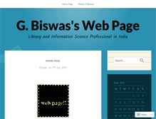 Tablet Screenshot of goutambiswas.wordpress.com