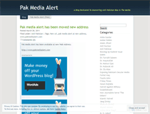 Tablet Screenshot of pakmediaalert.wordpress.com