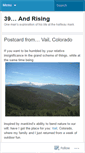 Mobile Screenshot of 39andrising.wordpress.com