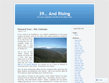 Tablet Screenshot of 39andrising.wordpress.com