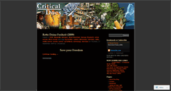 Desktop Screenshot of criticaldocs.wordpress.com
