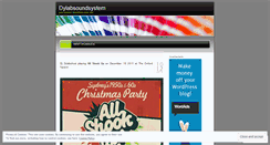 Desktop Screenshot of dylabsoundsystem.wordpress.com