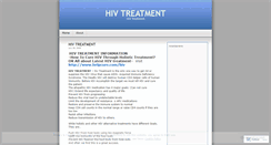 Desktop Screenshot of hivtreatment.wordpress.com