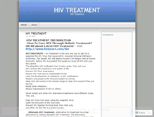 Tablet Screenshot of hivtreatment.wordpress.com