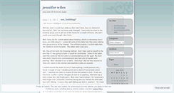Desktop Screenshot of jenniferwiles.wordpress.com