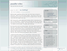 Tablet Screenshot of jenniferwiles.wordpress.com