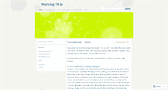 Desktop Screenshot of amandajwb.wordpress.com