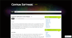 Desktop Screenshot of centiumsoftware.wordpress.com