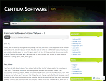 Tablet Screenshot of centiumsoftware.wordpress.com