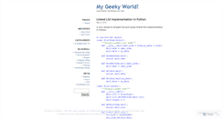 Desktop Screenshot of kkthegeek.wordpress.com