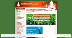 Desktop Screenshot of kenschristmastrees.wordpress.com