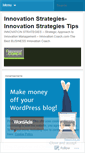 Mobile Screenshot of innovationstrategies.wordpress.com
