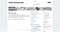 Desktop Screenshot of madwordweaver.wordpress.com