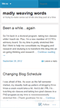Mobile Screenshot of madwordweaver.wordpress.com