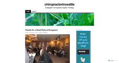 Desktop Screenshot of chiropractorinseattle.wordpress.com