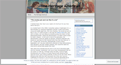 Desktop Screenshot of heritageamerican.wordpress.com