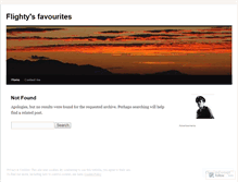 Tablet Screenshot of flighty.wordpress.com