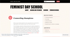 Desktop Screenshot of feministdayschool.wordpress.com