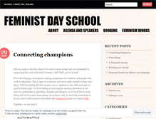 Tablet Screenshot of feministdayschool.wordpress.com