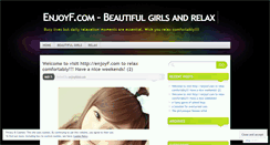 Desktop Screenshot of enjoyfdotcom.wordpress.com