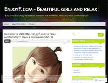 Tablet Screenshot of enjoyfdotcom.wordpress.com