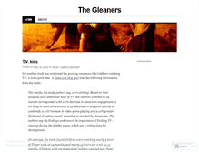 Tablet Screenshot of gleaners.wordpress.com