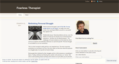 Desktop Screenshot of fearlesstherapist.wordpress.com