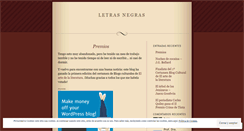 Desktop Screenshot of letrasennegro.wordpress.com
