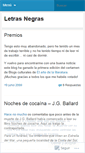 Mobile Screenshot of letrasennegro.wordpress.com