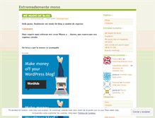 Tablet Screenshot of extremadamentemono.wordpress.com